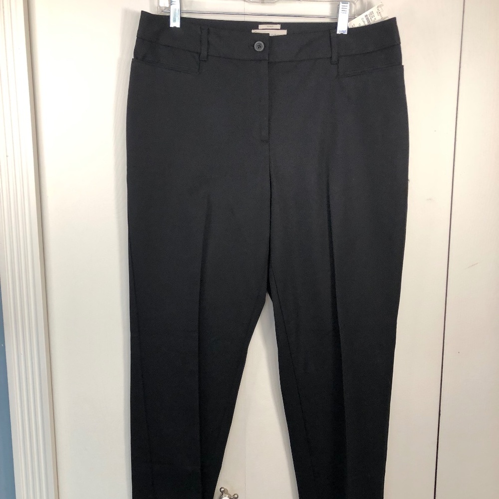 Talbots Curvy stretch black pants- size 12
